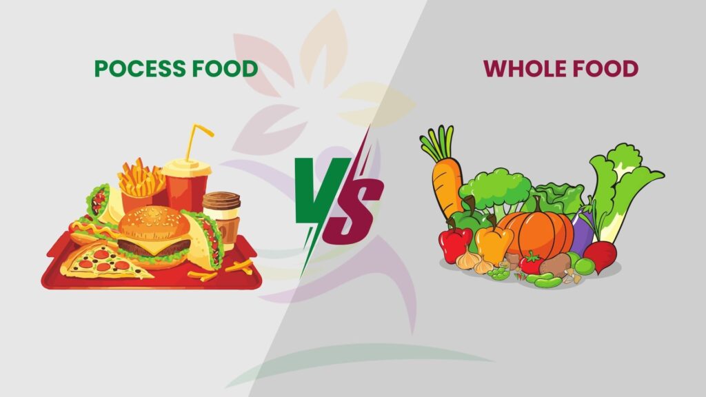 whole food vs processed food